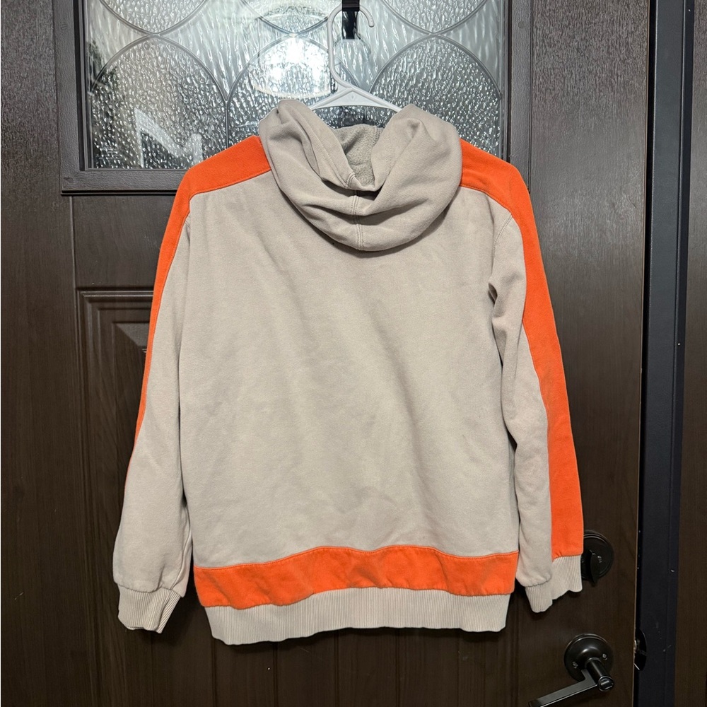Nike Vintage Silver Tag Tan and Orange Pullover Hoodie - Picture 2 of 5